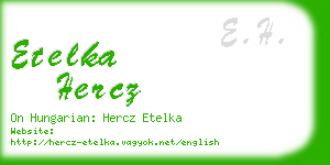 etelka hercz business card